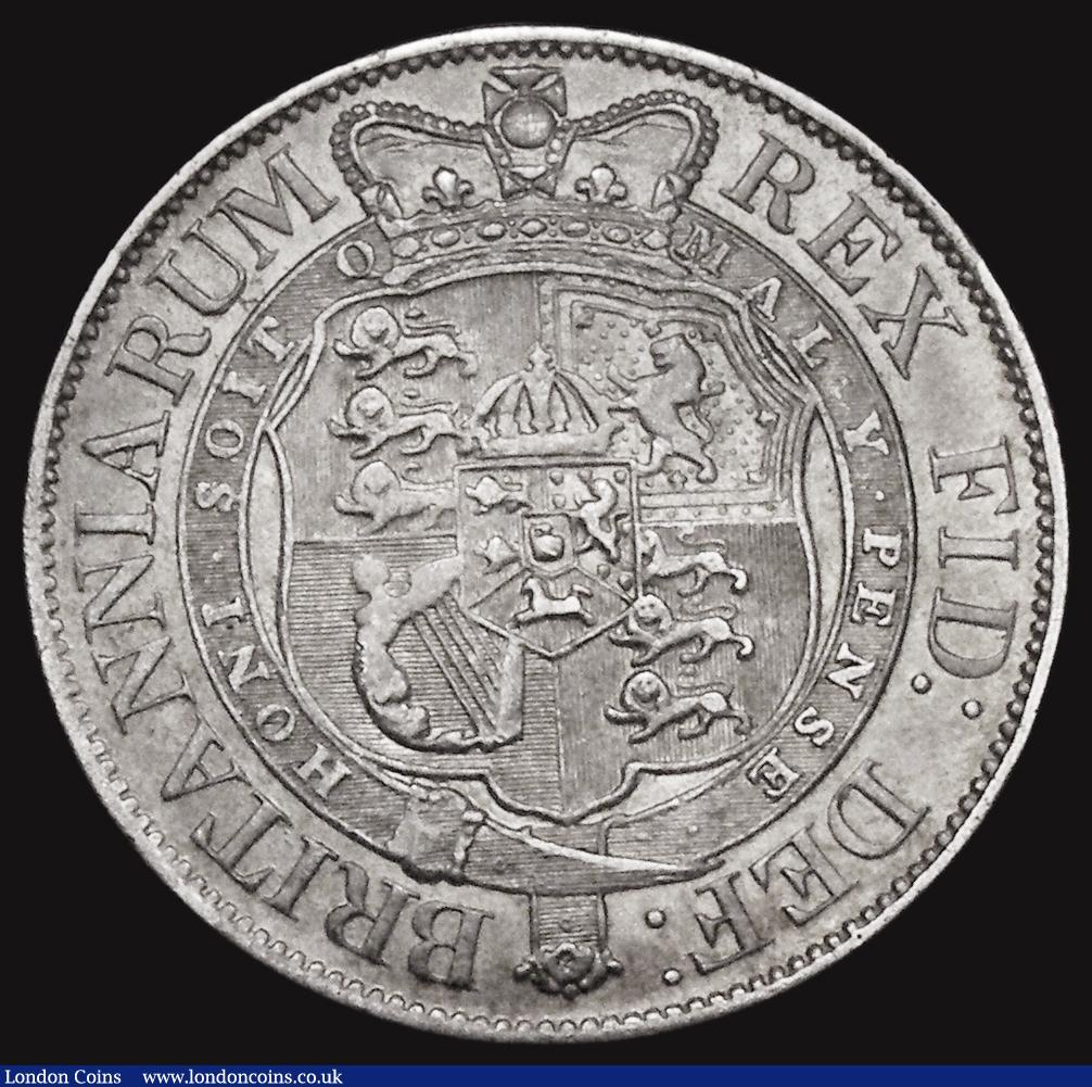 London Coins : A173 : Lot 1862 : Halfcrown 1818 ESC 621, Bull 2099 approaching VF the obverse once cleaned