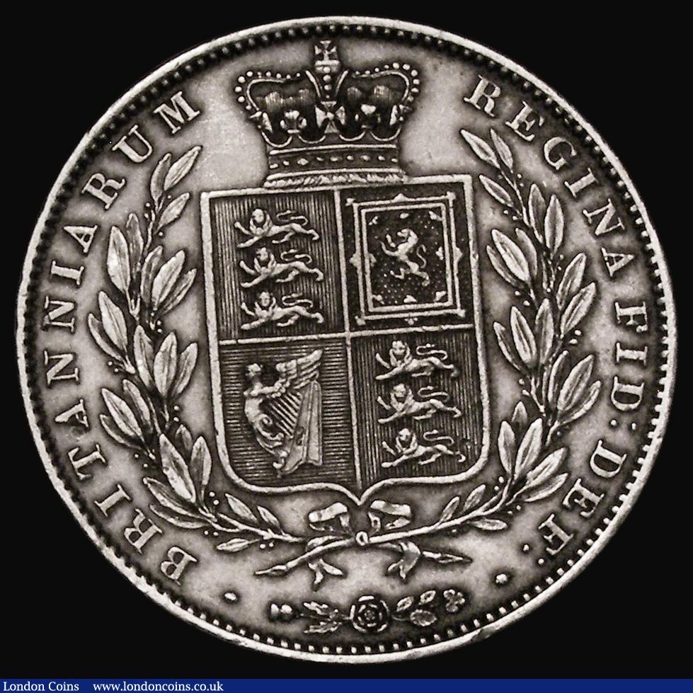London Coins : A173 : Lot 1871 : Halfcrown 1840 ESC 673, Bull 2715 NVF/VF once cleaned, the obverse with some hairlines, Ex-London Co...