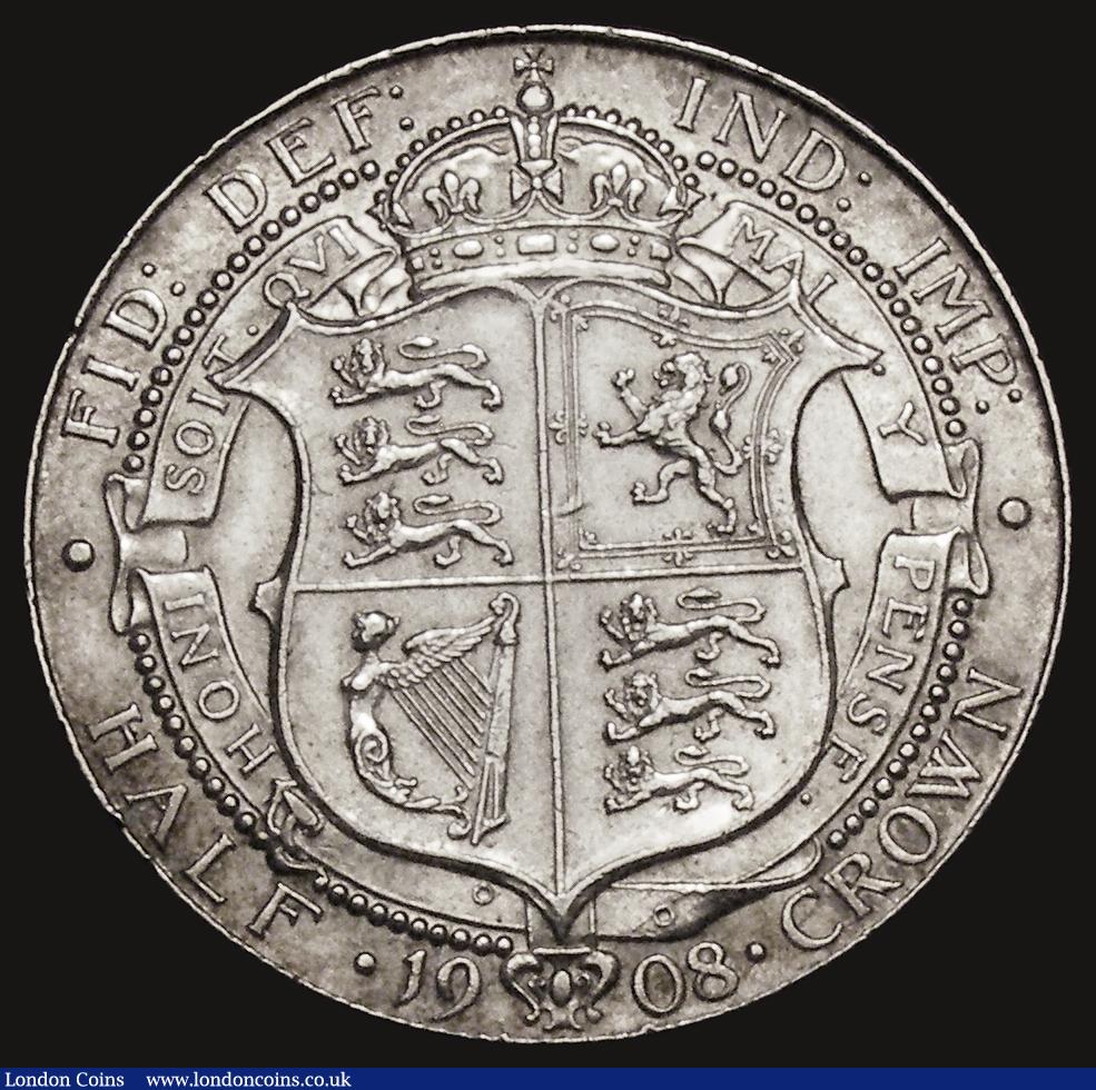 London Coins : A173 : Lot 1917 : Halfcrown 1908 ESC 753, Bull 3574 VF/GVF the obverse cleaned
