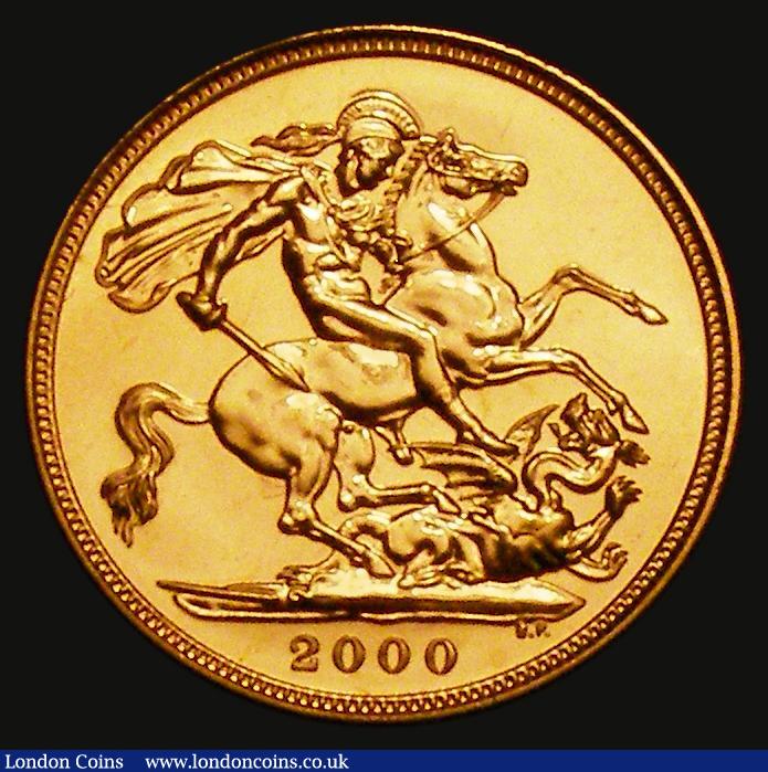 London Coins : A173 : Lot 2356 : Sovereign 2000 S.SC4 Lustrous UNC uncased in capsule