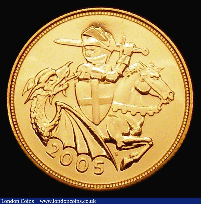 London Coins : A173 : Lot 2360 : Sovereign 2005 Modern St. George reverse S.SC6 Lustrous UNC