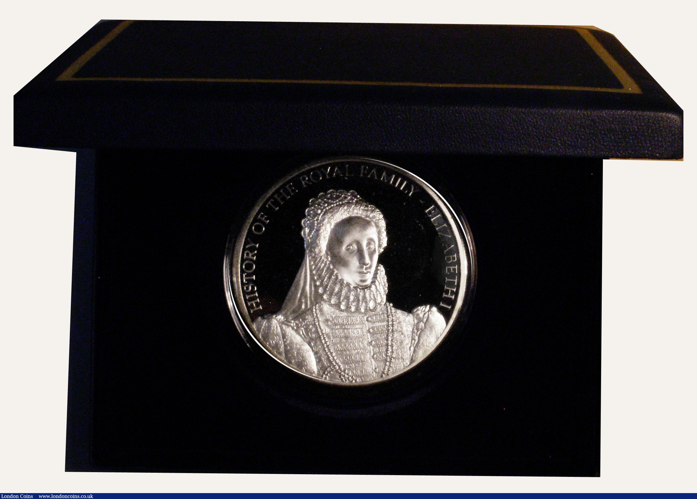 London Coins : A173 : Lot 639 : Cook Islands $25 2008 450th Anniversary of the Accession of Elizabeth I KM#1628 5oz. Silver Proof FD...