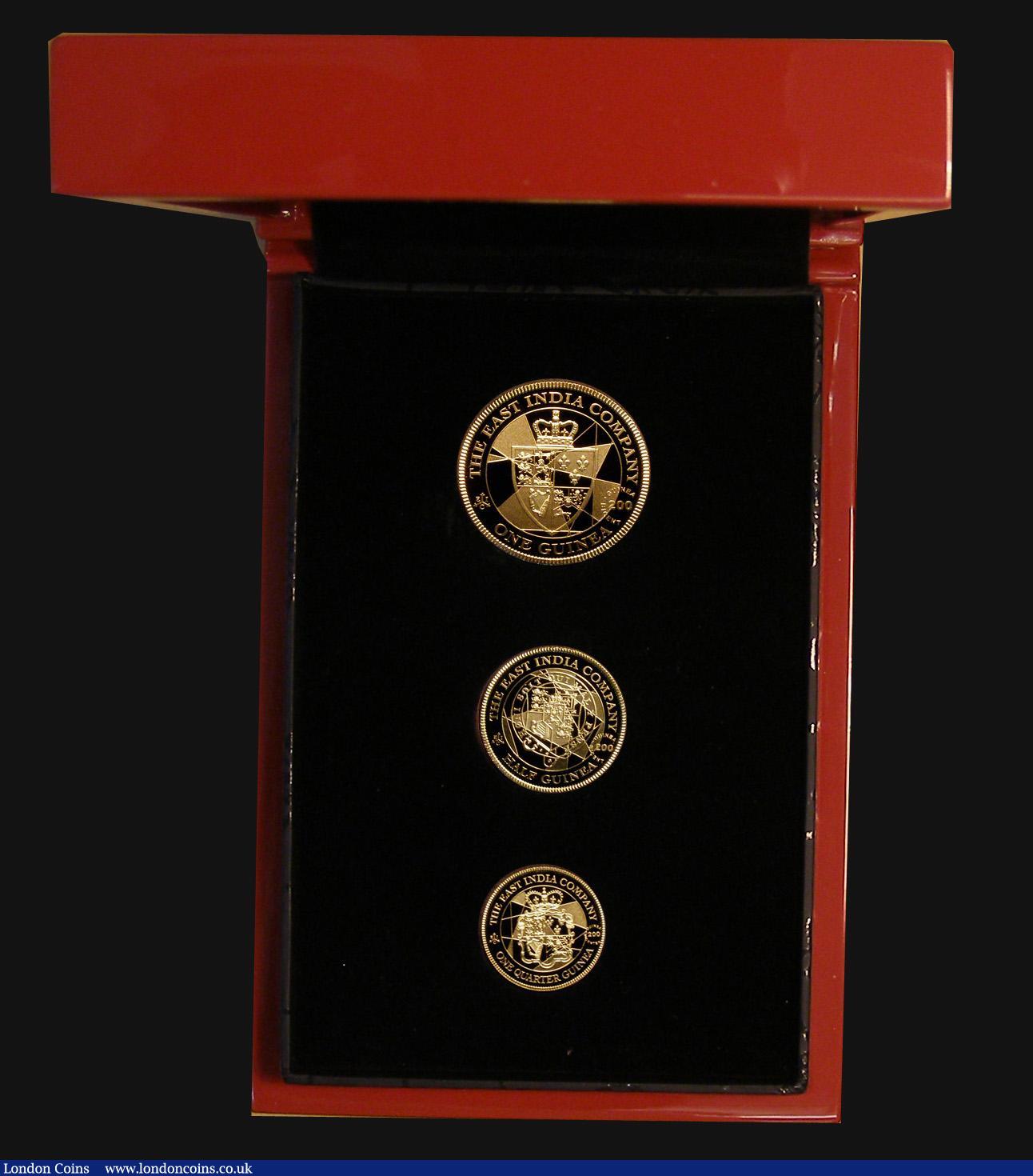 London Coins : A173 : Lot 726 : St. Helena 2016 200th Anniversary of the End of the Guinea Era a 3-coin set all struck in Gold compr...