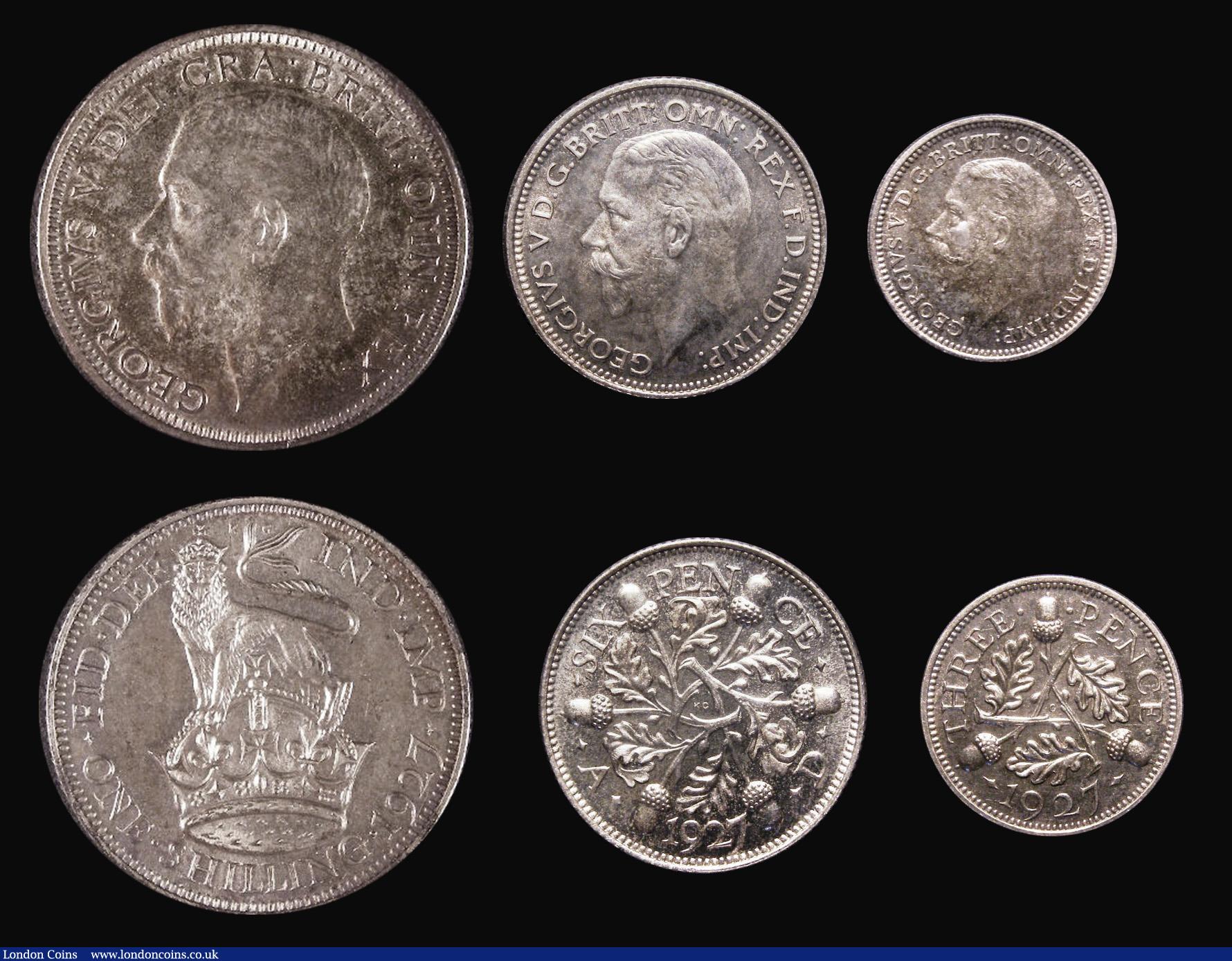 London Coins : A173 : Lot 819 : George V Proof issues 1927 (5) Halfcrown 1927 Proof ESC 776, Bull 3732 nFDC in an LCGS holder and gr...