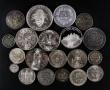 London Coins : A173 : Lot 1004 : World (19) Canada (2) 25 Cents 1901 KM#5 Good Fine, 10 cents 1871 KM#3 Near Fine/Fine, Hungary 5 Pen...