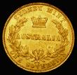 London Coins : A173 : Lot 1209 : Australia Sovereign 1861 Sydney Branch Mint Marsh 366 GVF with a small area of light scuffing to the...