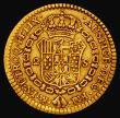 London Coins : A173 : Lot 1467 : Mexico 2 Escudos Gold 1787 Mo FM KM#130.2a Fine with some flattening to the edge milling at 3 o'...