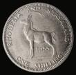 London Coins : A173 : Lot 1510 : Rhodesia and Nyasaland Shilling 1955 Pattern with no shoulder strap, unlisted as such by Krause, in ...