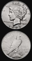 London Coins : A173 : Lot 1575 : USA Dollar (2) 1934D Medium 'filled' D, heavily struck mintmark, Breen 5737, VAM 2, About ...
