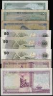 London Coins : A173 : Lot 176 : Kenya (8) 10 Shillings 1.7.1966 VF, 20 Shillings 1.1.1975 Fine, 100 Shillings 1.7.1976 Fine, 10 Shil...