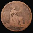 London Coins : A173 : Lot 2026 : Penny 1863 3 over 1 Gouby BP1863Aa (dies J+g), Freeman dies 6+G, Poor the overstrike visible under s...