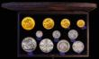 London Coins : A173 : Lot 598 : Victoria Golden Jubilee Currency Set 1887 Five Pounds to Threepence comprising Five Pounds 1887 S.38...