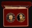 London Coins : A173 : Lot 601 : Alderney £25 Gold a 2-coin set comprising £25 2002 5th Anniversary of the Death of Princ...