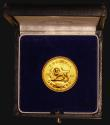 London Coins : A173 : Lot 712 : Rhodesia One Pound 1966 Gold Proof KM#6 nFDC in the South Africa Mint blue box of issue