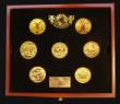 London Coins : A173 : Lot 728 : The Magnificent Seven a mixed date 7-coin set in gold comprising GB Sovereign 2011 Lustrous UNC, Can...