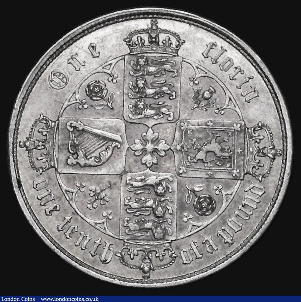 Florin 1852 ESC 806, Bull 2820 NEF and lustrous the obverse with a h ...