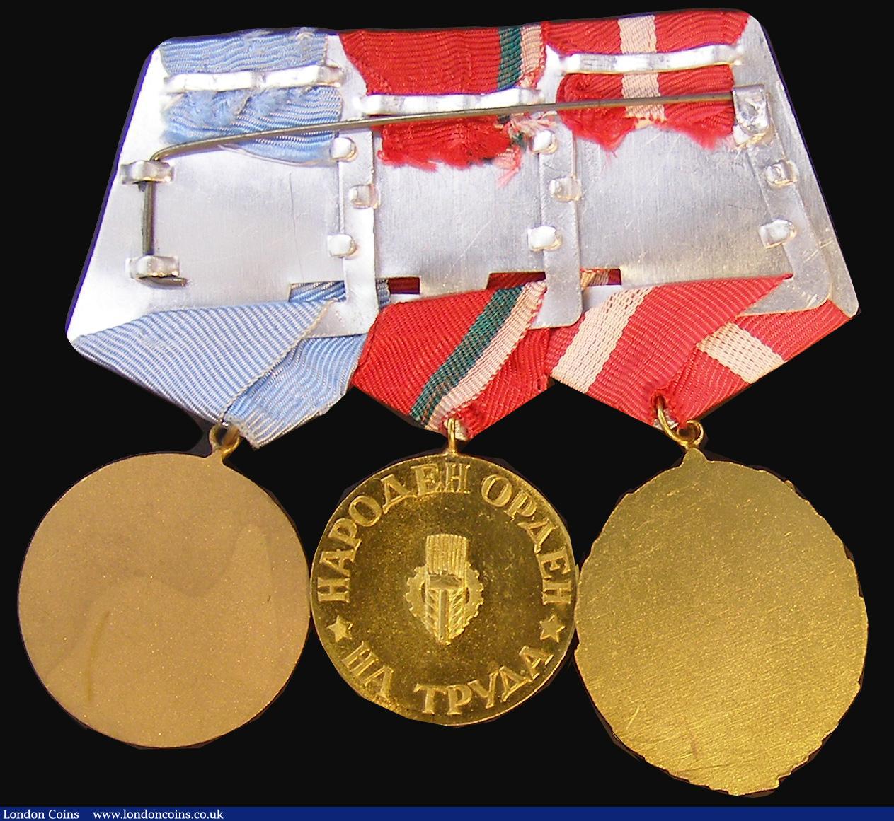 London Coins : A174 : Lot 762 : Bulgaria Medals (3) Order of the Red Banner of Labour, Order of Saint Cyril and Methodius, First Cla...