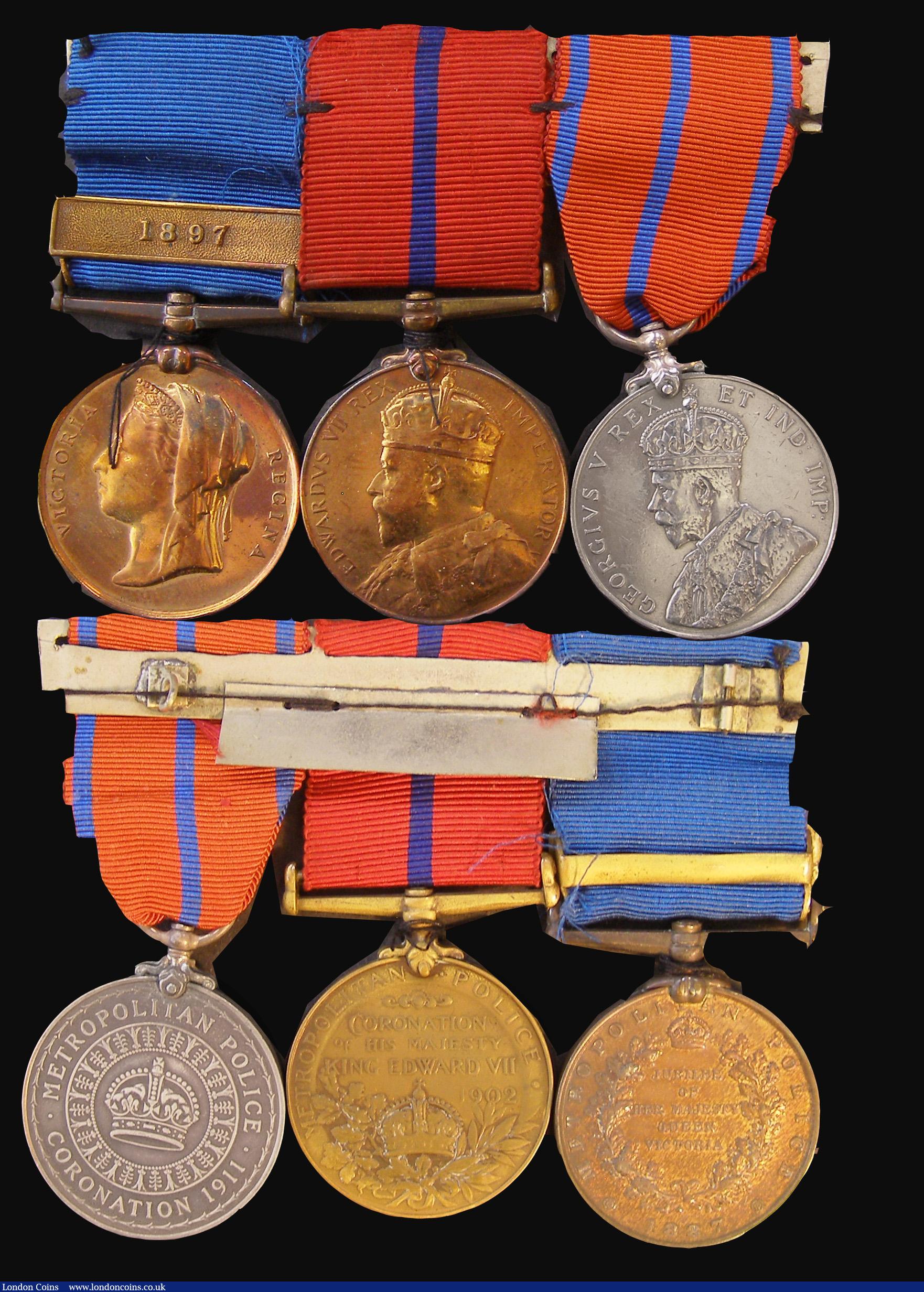 London Coins : A174 : Lot 771 : Metropolitan Police group of three awarded to P.C J.Fairman, comprising Queen Victoria Diamond Jubil...