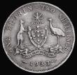 London Coins : A174 : Lot 1133 : Australia Florin 1933 KM#27 About Fine/Good Fine, Rare, one of the key dates in the series