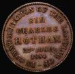 London Coins : A174 : Lot 1138 : Australia Halfpenny 1854 Melbourne, Victoria, James Nokes, Grocer, Reverse: IN COMMEMORATION OF THE ...