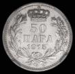 London Coins : A174 : Lot 1390 : Serbia 50 Para 1915 KM#24.3 Die Axis inverted, with SCHWARZ designer name below head, KM#24.3 in an ...