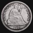 London Coins : A174 : Lot 1426 : USA Quarter Dollar 1877CC Small CC Breen 4100 NVF and scarce