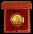 London Coins : A174 : Lot 393 : Sovereign 1989 500th Anniversary of the First Gold Sovereign S.SC3 Proof FDC in the red box of issue...