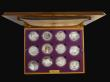 London Coins : A174 : Lot 646 : Queen Elizabeth II Golden Jubilee Collection a 24-coin set of Silver Crown sized coins from around t...