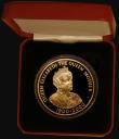 London Coins : A174 : Lot 665 : St. Helena Fifty Pence 2000 Queen Mother 100th Birthday Gold Proof KM#22b, 47.54 grammes of 22 carat...