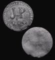 London Coins : A174 : Lot 713 : Hop/Beer Tokens in lead (3) each uniface and undated, comprising (1) 34mm diameter, design: J.P 2:G ...