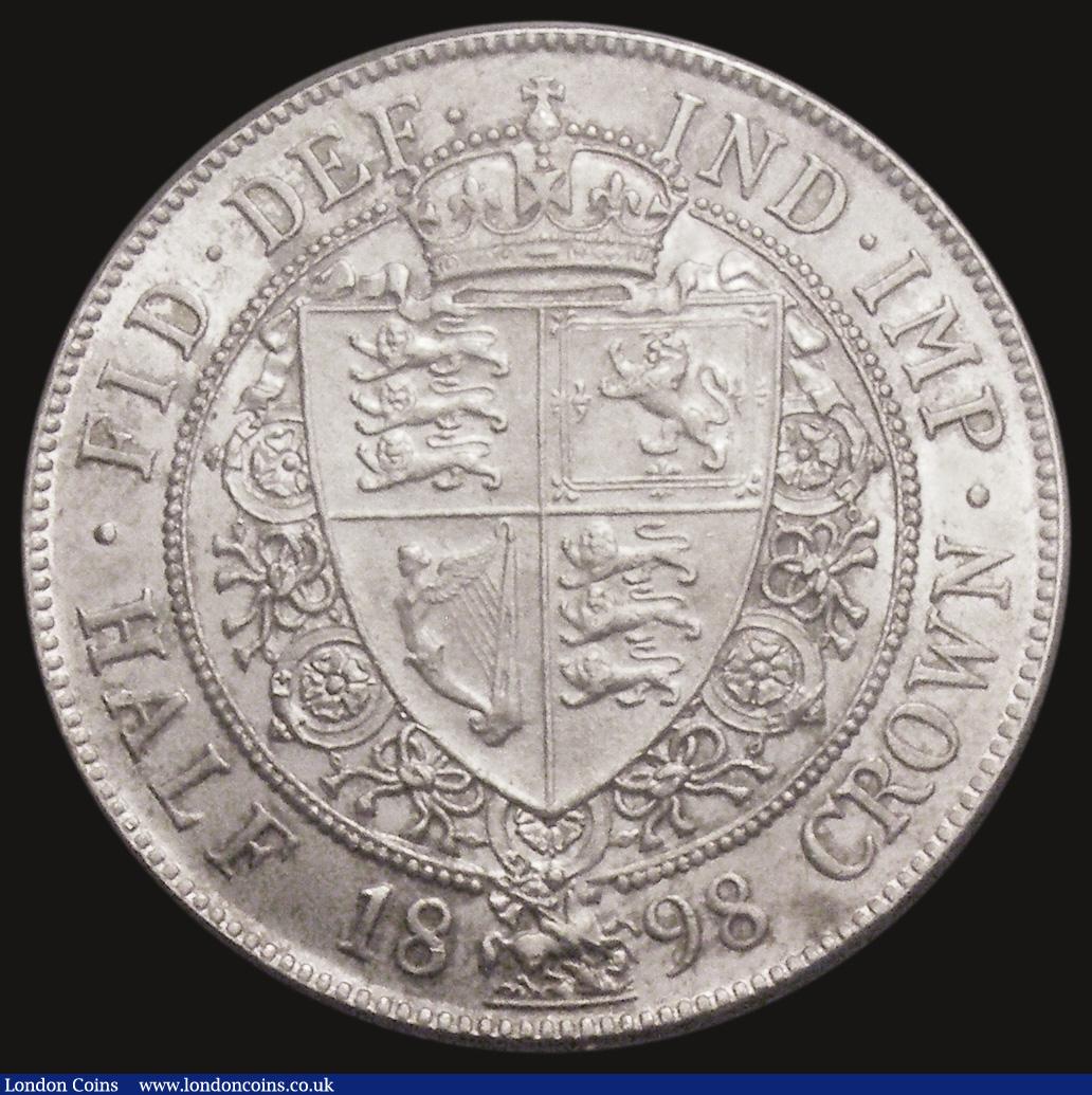 London Coins : A175 : Lot 1665 : Halfcrown 1898 ESC 732, Bull 2784 Choice UNC with original mint lustre, in an LCGS holder and graded...