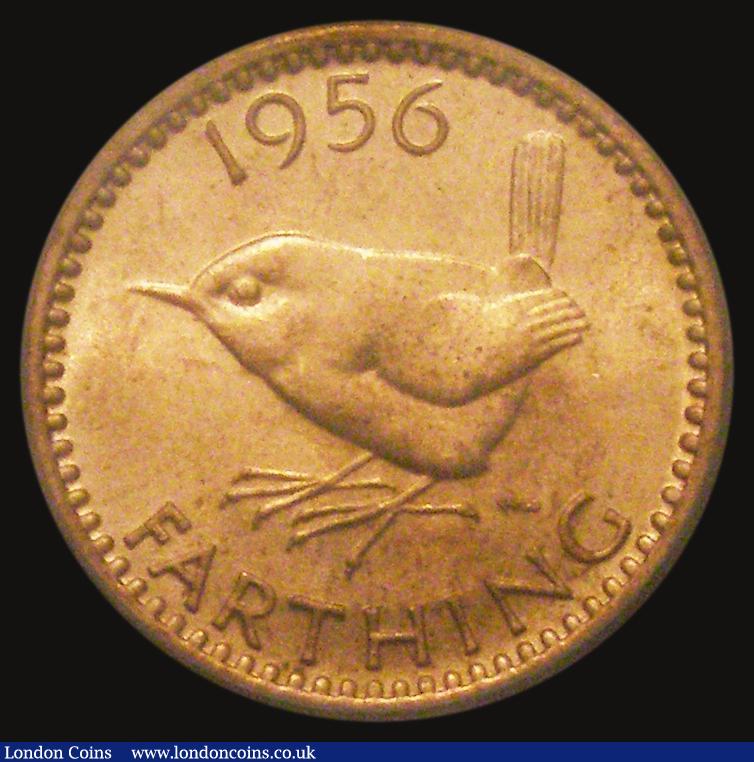 London Coins : A175 : Lot 2005 : Farthing 1956 Freeman 669 dies 3+D Choice UNC and fully lustrous, in an LCGS holder and graded LCGS ...