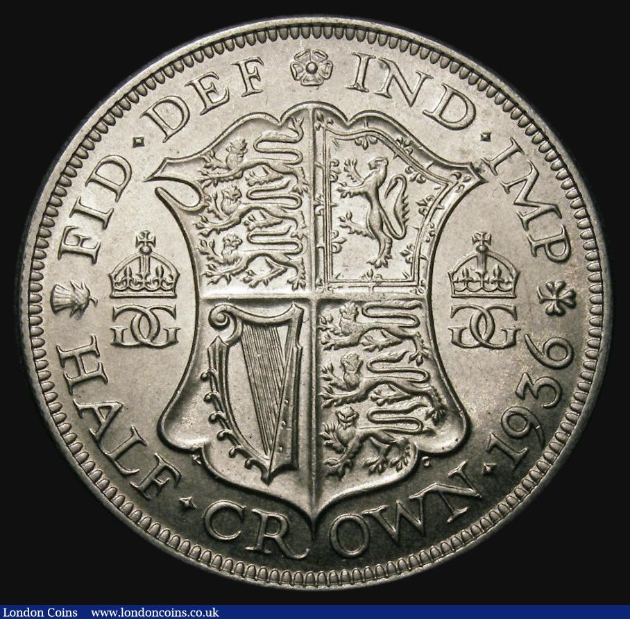 London Coins : A175 : Lot 2012 : Halfcrown 1936 ESC 785, Bull 3751, Lustrous UNC in an LCGS holder and graded LCGS 80