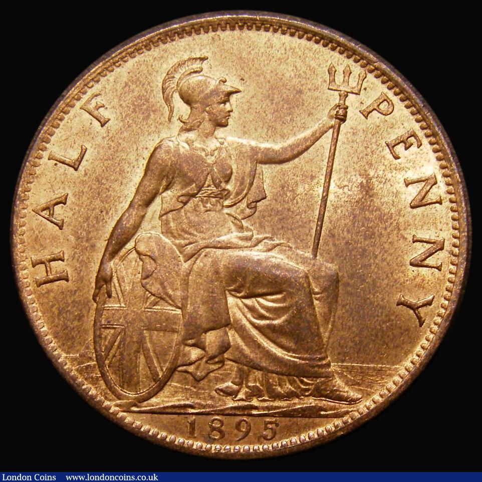 London Coins : A175 : Lot 2078 : Halfpenny 1895 Freeman 370 dies 1+A Lustrous UNC in an LCGS holder and graded LCGS 82, Ex-London Coi...