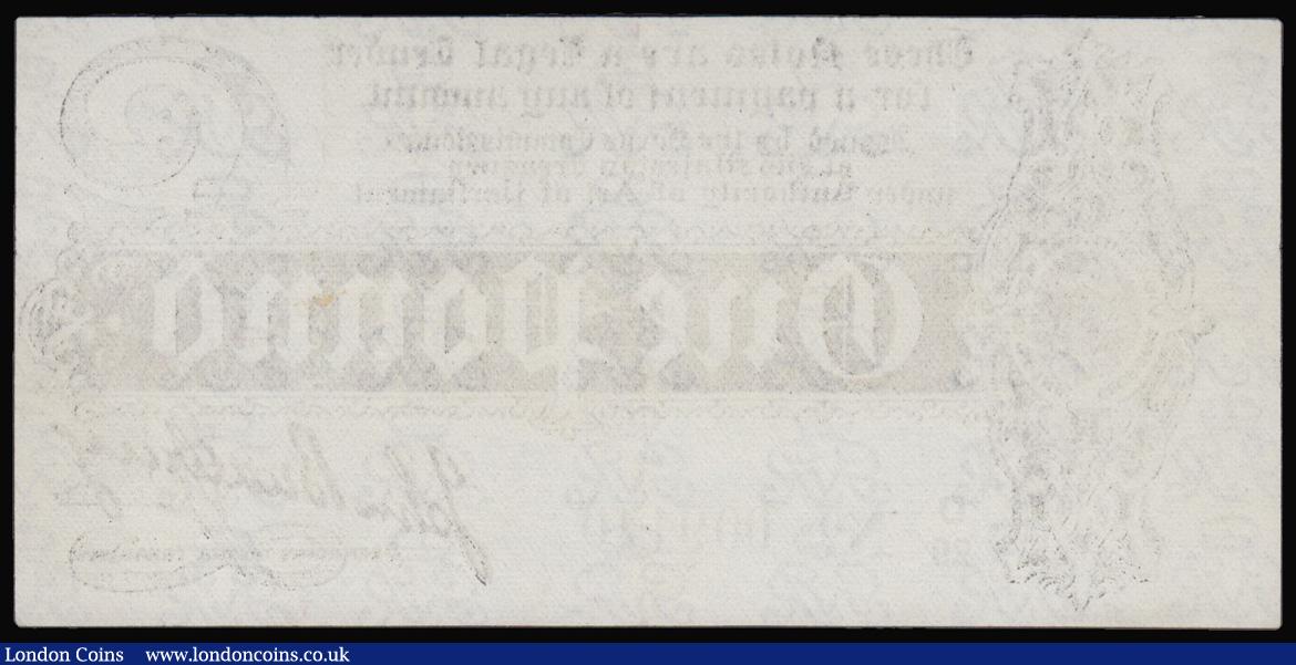 London Coins : A175 : Lot 22 : One pound Bradbury T3.3 issued 1914,  D/29 009140, EF a pleasing example