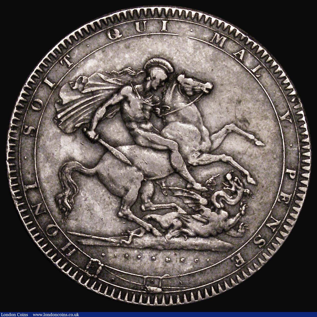 London Coins : A175 : Lot 2378 : Crown 1818 LIX ESC 214, Bull 2009 NVF with some contact marks