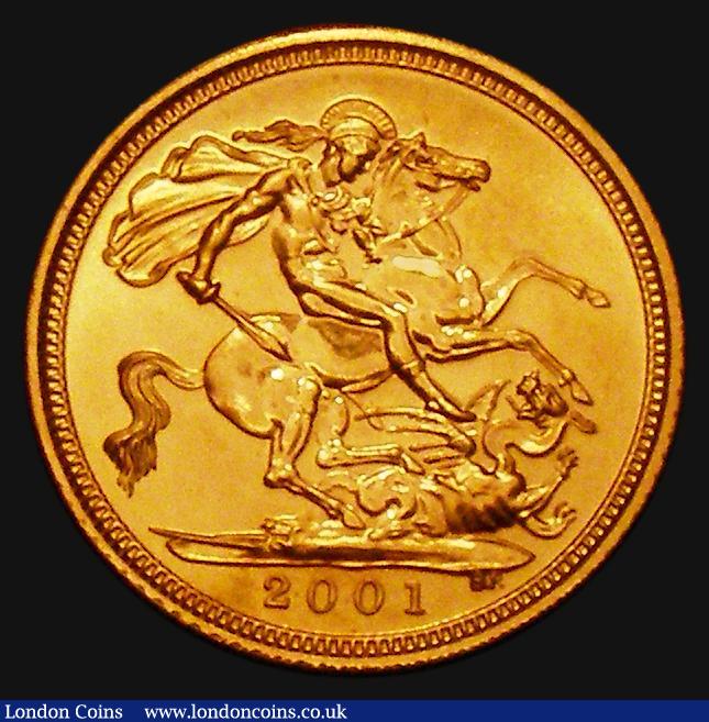 London Coins : A175 : Lot 2553 : Half Sovereign 2001 Marsh 546 Lustrous UNC