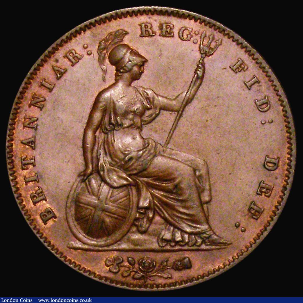 London Coins : A175 : Lot 2691 : Penny 1858 No WW on truncation Peck 1518 EF/About EF with some small spots