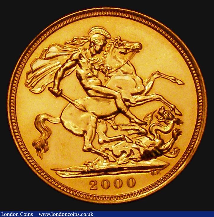 London Coins : A175 : Lot 3043 : Sovereign 2000 Marsh 314 Lustrous UNC, the obverse with some contact marks