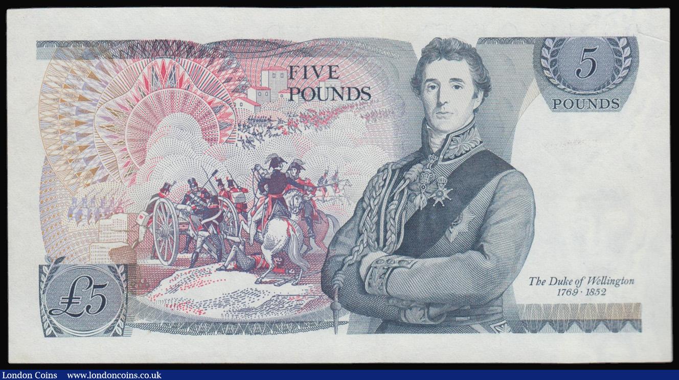 London Coins : A175 : Lot 58 : Five pounds Page B332 issued 1971 first run A01 588445 Unc 