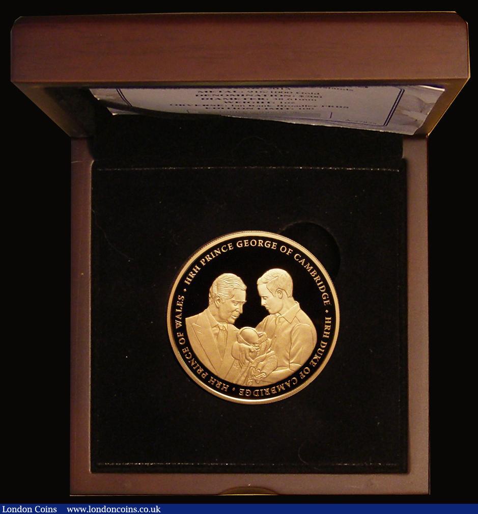 London Coins : A175 : Lot 665 : Cook Islands $100 Gold 2013 Gold Proof The Royal Line of Succession, Reverse: Prince Charles, Prince...