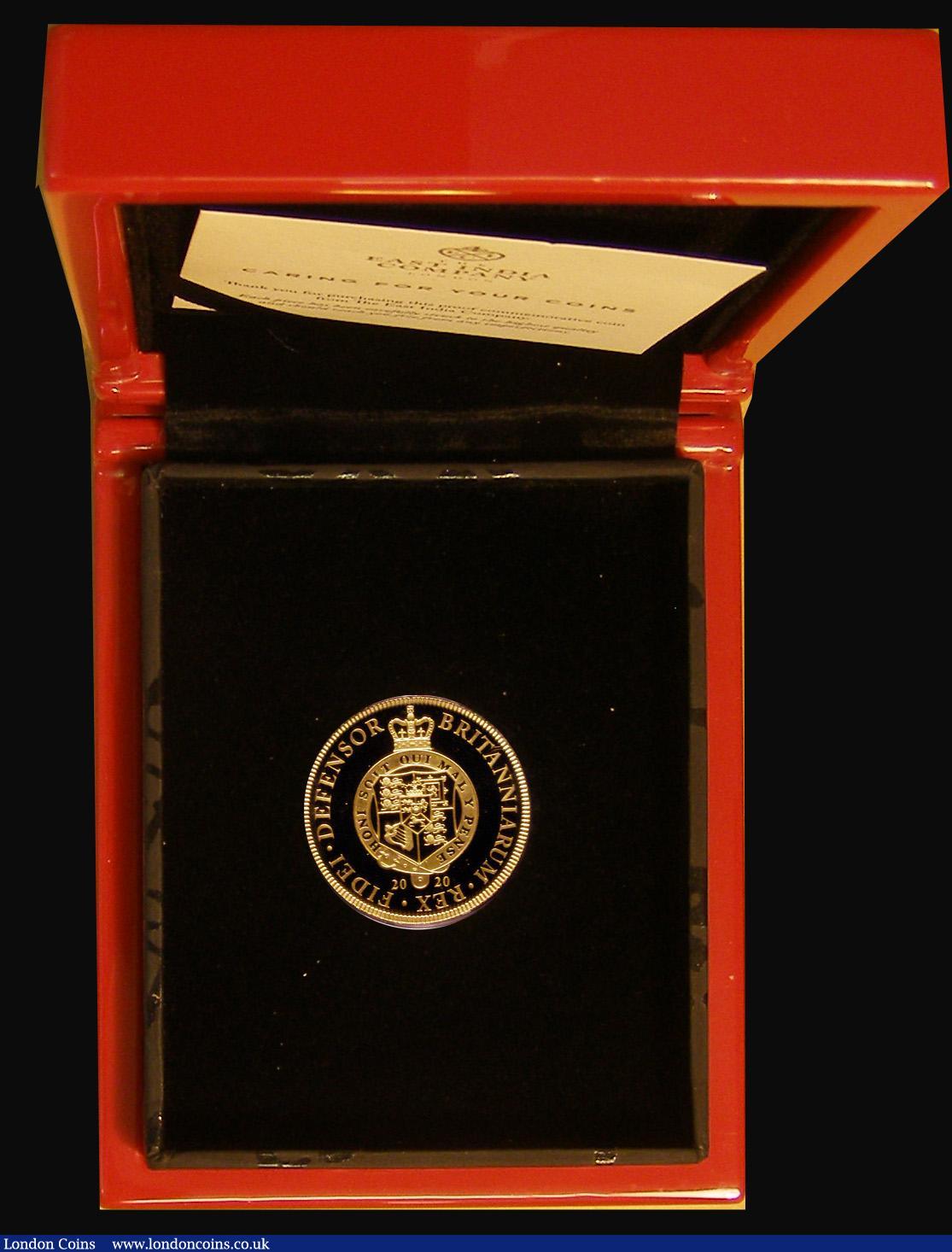 London Coins : A175 : Lot 724 : St. Helena Guinea 2020 The 200th Anniversary of the Death of George III, Reverse as the Military Gui...