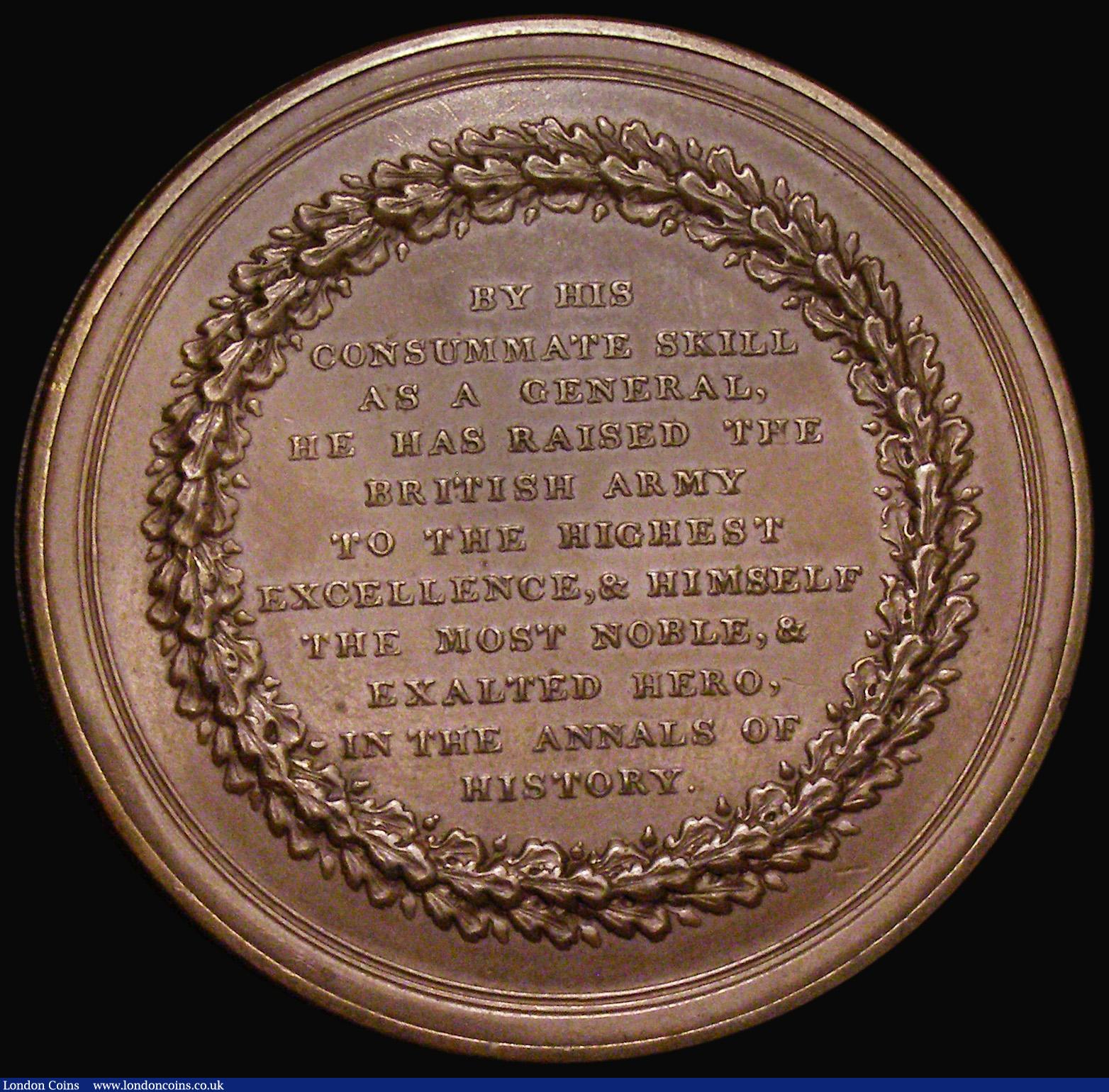 London Coins : A175 : Lot 792 : British Victories of the Peninsular War, a bronze box medal undated, (1815) 45mm diameter in bronze,...