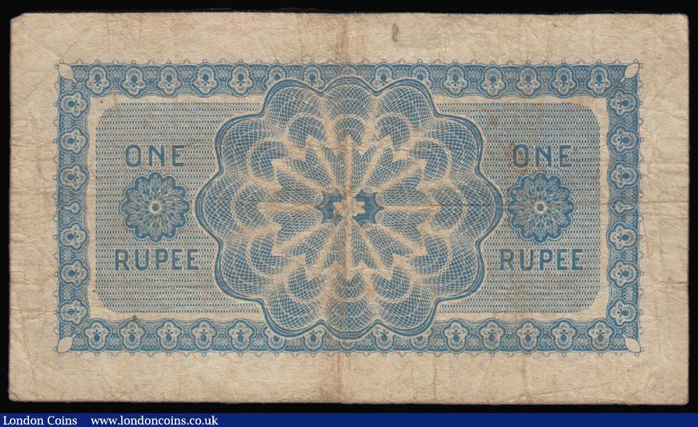 London Coins : A175 : Lot 94 : Ceylon The Government of Ceylon Rupee 23rd March 1918  Pick 18 near Fine