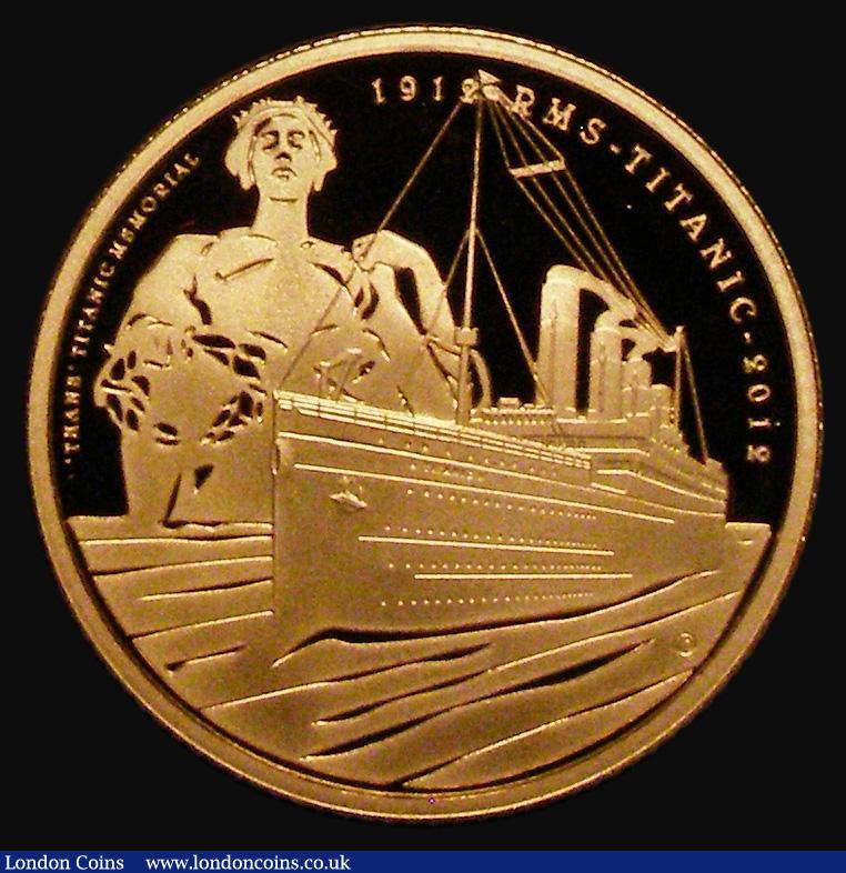 London Coins : A175 : Lot 945 : Alderney 25 Pounds Gold 2012 Titanic Memorial Proof FDC uncased
