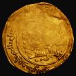 London Coins : A175 : Lot 1068 : Islamic, Gold Dinar, with a large weak area on either side, possibly an Abbasid issue,4.36 grammes, ...
