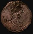 London Coins : A175 : Lot 1099 : Mexico -  War of Independence Insurgent Countermarked Coinage 8 Reales 1813 in copper  KM#265.4 coun...