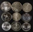 London Coins : A175 : Lot 1430 : World (9) Monaco Ten Francs 1966 10th Wedding Anniversary of Prince Rainier and Princess Grace X#M1 ...