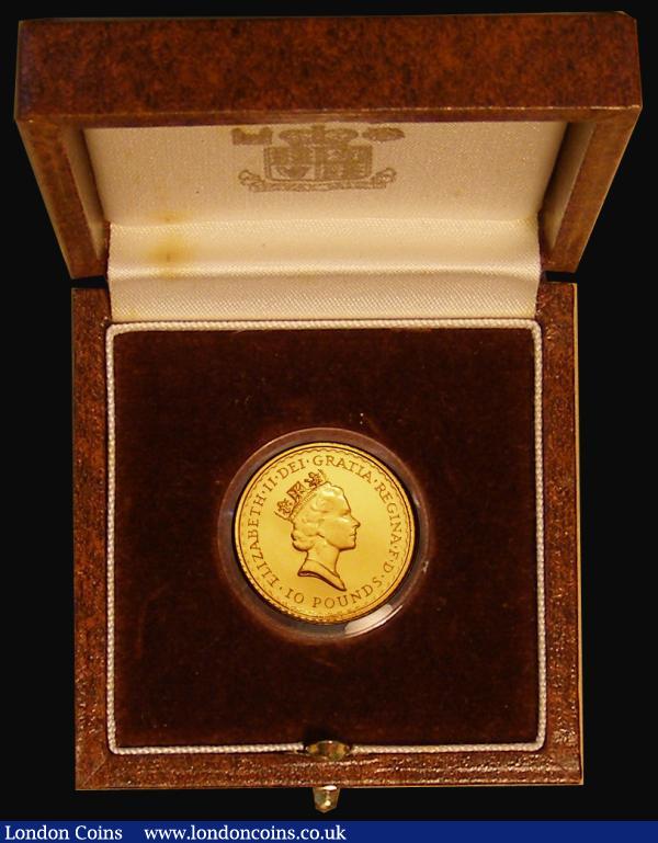 Britannia Gold £10 One Tenth Ounce 1989 Gold Proof S.BN1 FDC in the Royal Mint box of issue with certificate : English Cased : Auction 175 : Lot 169