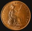 London Coins : A175 : Lot 2169 : Penny 1858 Large date with W.W. LCGS variety 05, UNC with traces of lustre, in an LCGS holder and gr...